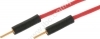 209078-MM-10-RT  Przewód SIL 0,22mm2, 0,1m, 2x wtyk 0,8mm, czerwony, ELECTRO-PJP, 209078-M-M-10R
